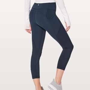 lululemon all the right places crop 23” in true navy